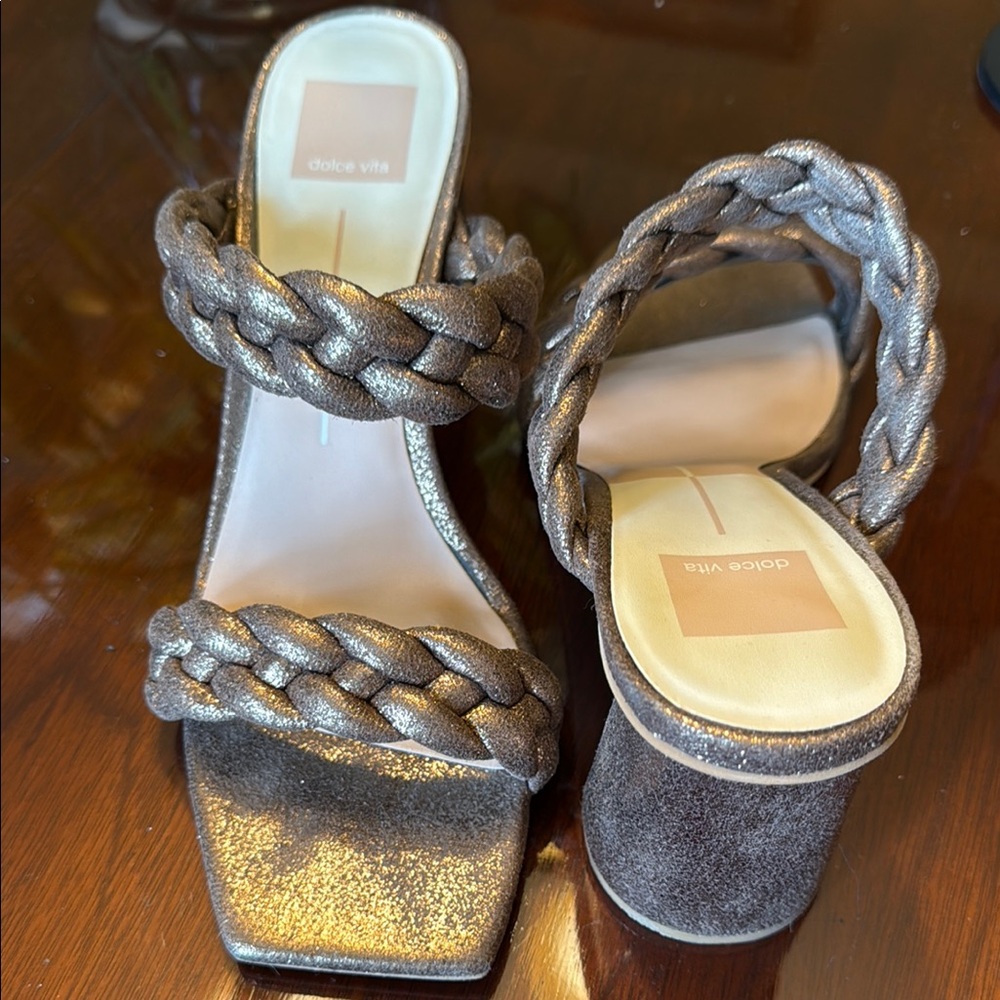Dolce Vita Brown Heeled Sandals - Picture 4 of 16